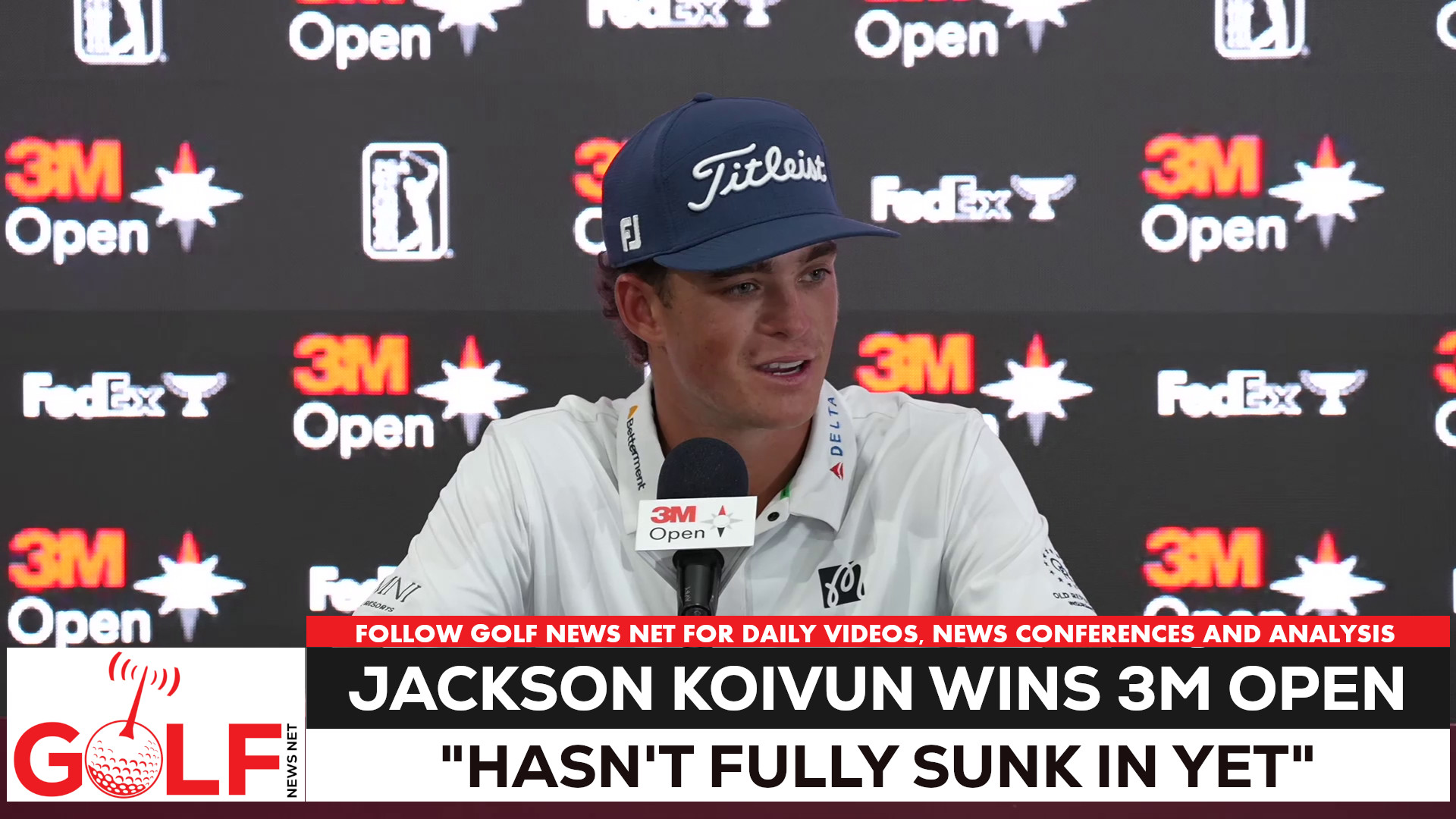 Video thumbnail for Jackson Koivun's 3M Open win hasn't sunk in yet