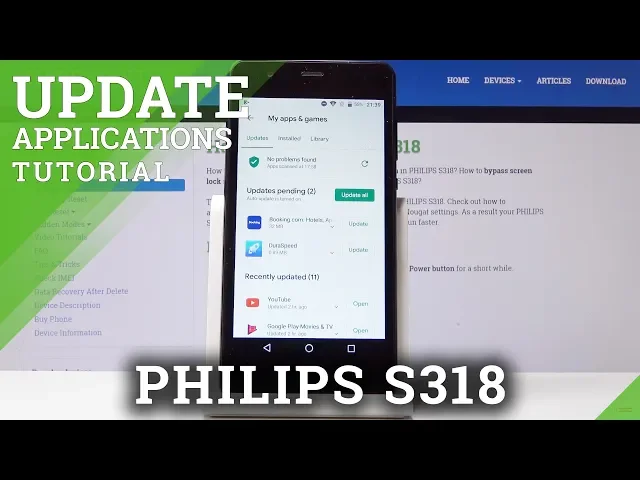 Video thumbnail for How to Update Apps in PHILIPS S318 - Download Newest App Version