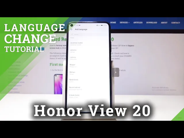 Video thumbnail for How to Change Language in Honor 20 - Set Up Honor Language