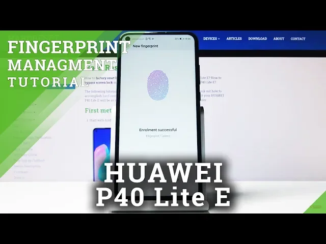 Video thumbnail for How to Add Fingerprint on HUAWEI P40 Lite E – Screen Protection