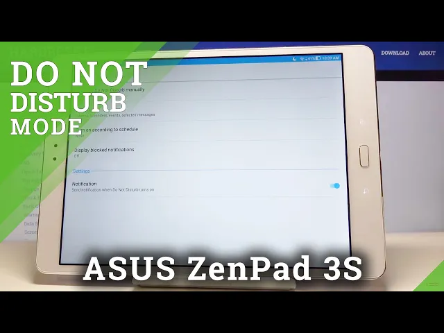 Video thumbnail for How to Activate Do Not Disturb Mode in ASUS ZenPad 3S – Silent Mode