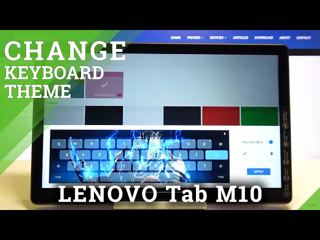 Video thumbnail for How to Customize Keyboard on LENOVO Tab M10 - Change Keyboard Theme