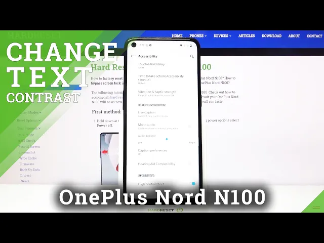 Video thumbnail for How to Enable High Contrast Text in OnePlus Nord N100 – Enter Visibility Enchantments Settings
