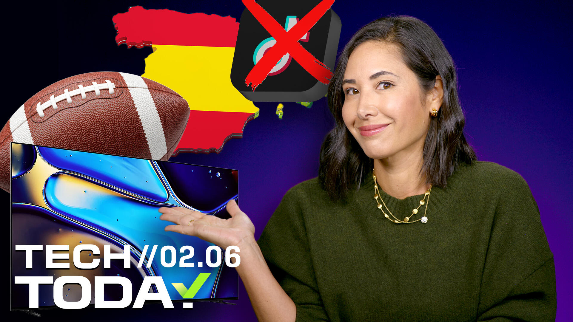Video thumbnail for Spain Bans Social Media for Kids, Super Bowl's Big Tech Ads, Best TVs to Buy Now | Tech Today
