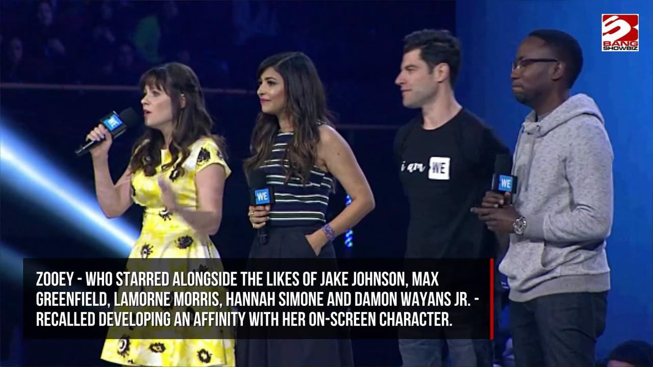 Video thumbnail for Zooey Deschanel's early days on New Girl were stressful.