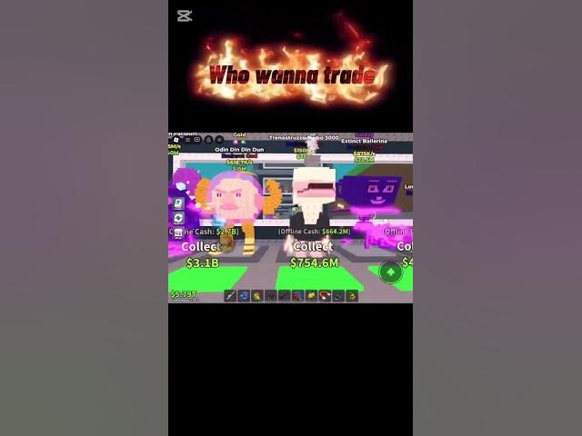 Video thumbnail for Who wanna trade (Roblox steal a brainrot) #roblox #stealabrainrot