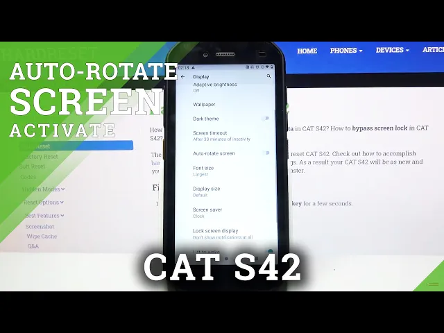 Video thumbnail for How to Disable Auto-Rotation in Cat S42 - Manage Automatic Screen Rotation