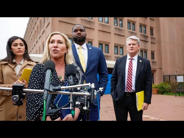 Video thumbnail for Marjorie Taylor Greene Shakes Biden Administration - Articles Of Impeachment Served