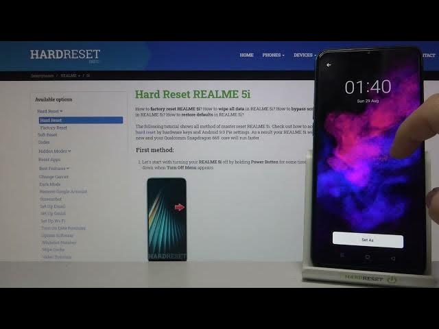 Video thumbnail for All Available Wallpapers on REALME 5I – Set Up Wallpaper
