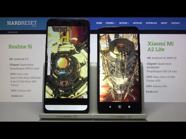 Video thumbnail for Realme 5i vs Xiaomi Mi A2 Lite 3Dmark Sling Shot Extreme Benchmark