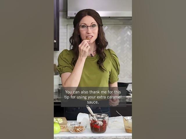 Video thumbnail for Trending; Caramel Apple Chocolate Date Bark with Pretzels but Healthier! 1280p 30fps