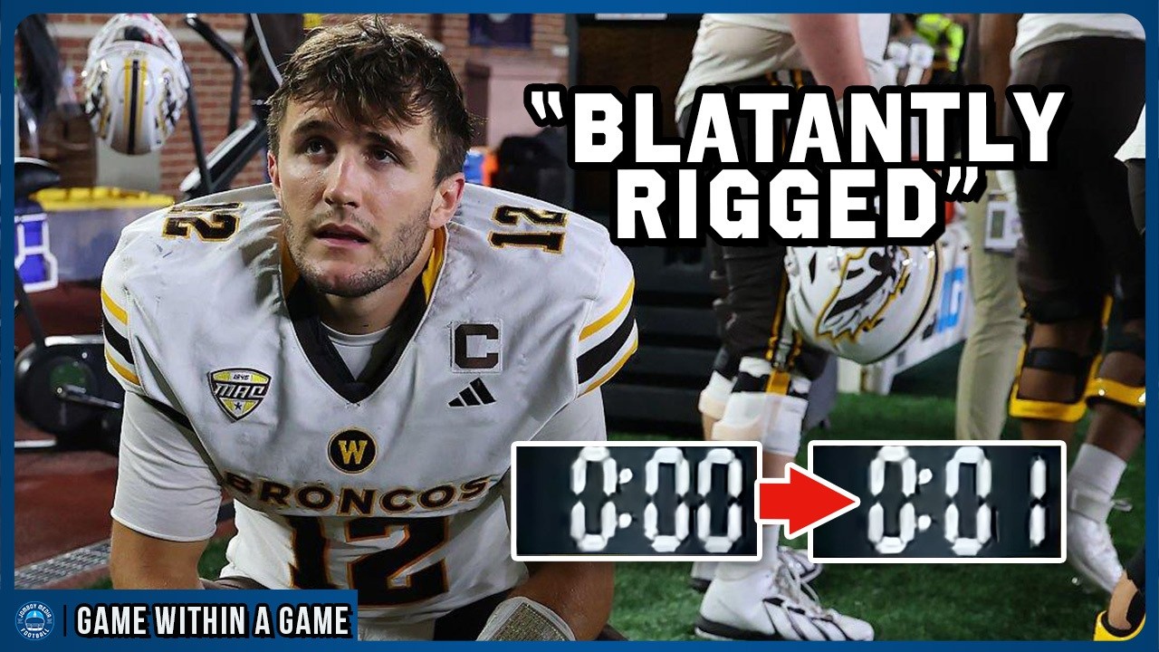 Video thumbnail for Taking a closer look at the Western Michigan vs Michigan Controversial Ending
