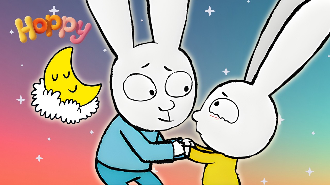 Video thumbnail for Gaspard hears a monster in the dark Hoppy Friends Family