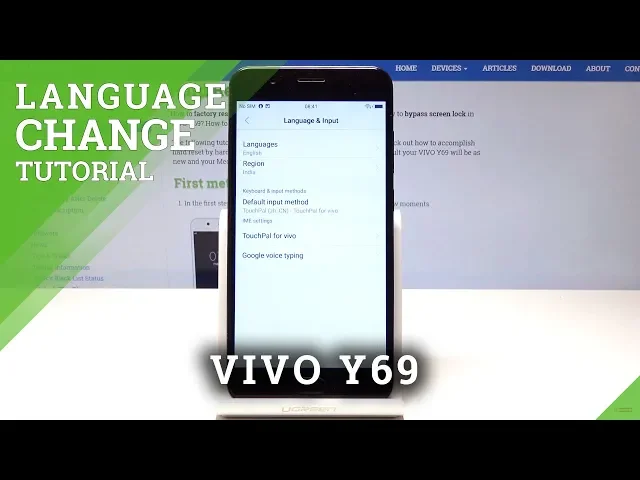 Video thumbnail for How to Set Up Language in VIVO Y69 - Language Settings