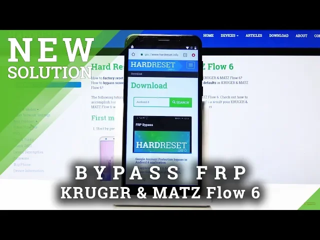 Video thumbnail for How to Unlock FRP in KRUGER & MATZ Flow 6 - Bypass Google Verification