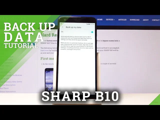 Video thumbnail for How to Enable Google Backup in SHARP B10 - Create Backup Account