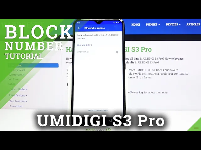 Video thumbnail for How to Block Number in UMIDIGI S3 Pro – Block Calls & Texts