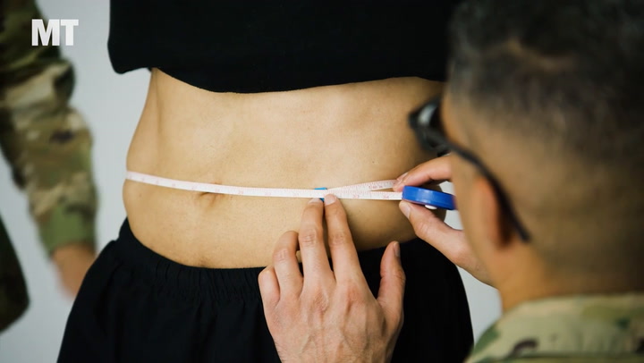 Video thumbnail for Army adopts waist-to-height ratio assessment for troops