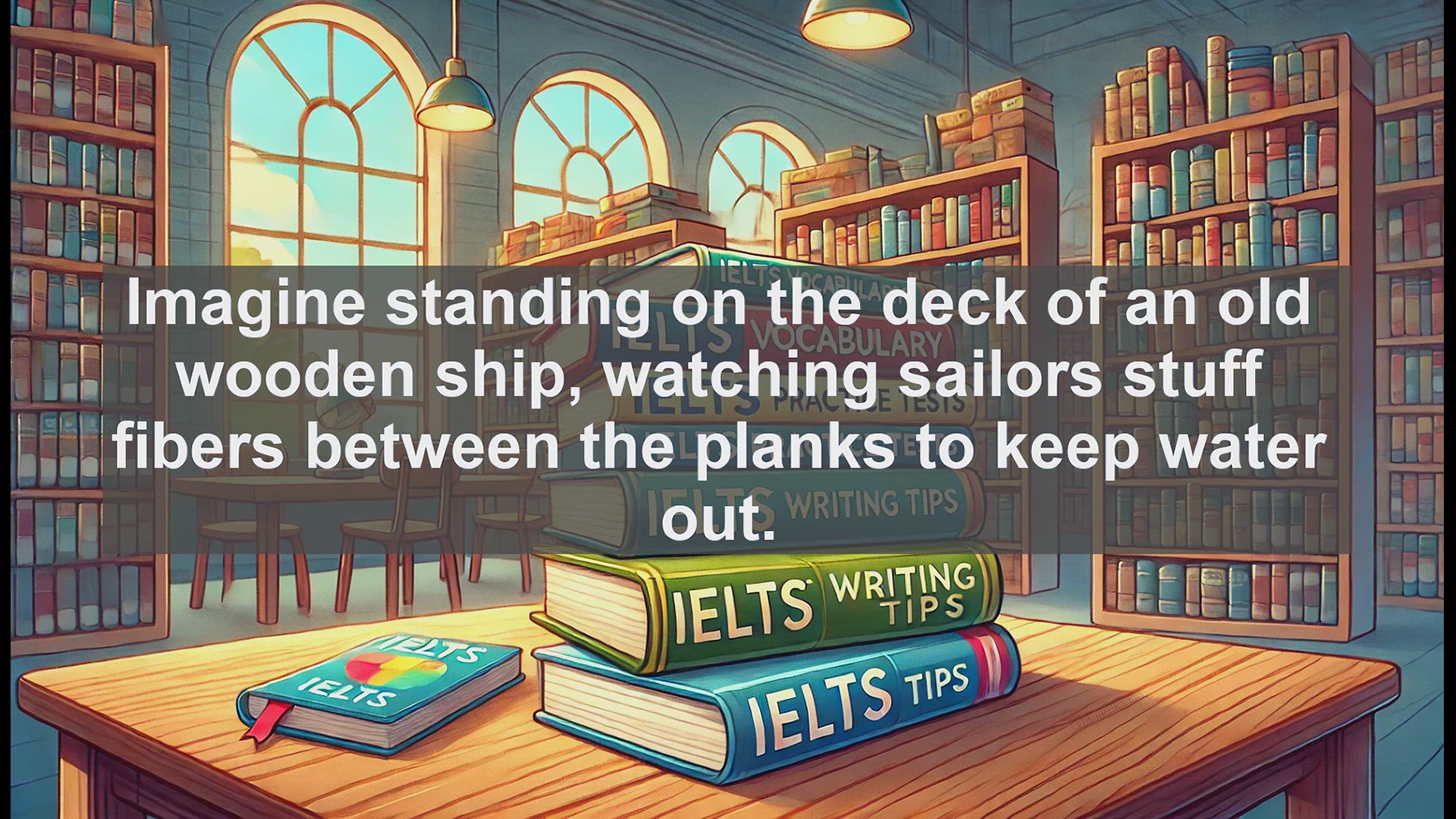 'Video thumbnail for 5000 Must Know IELTS 8.0 Vocabulary - Oakum: The Fibrous Sealant of Maritime History'