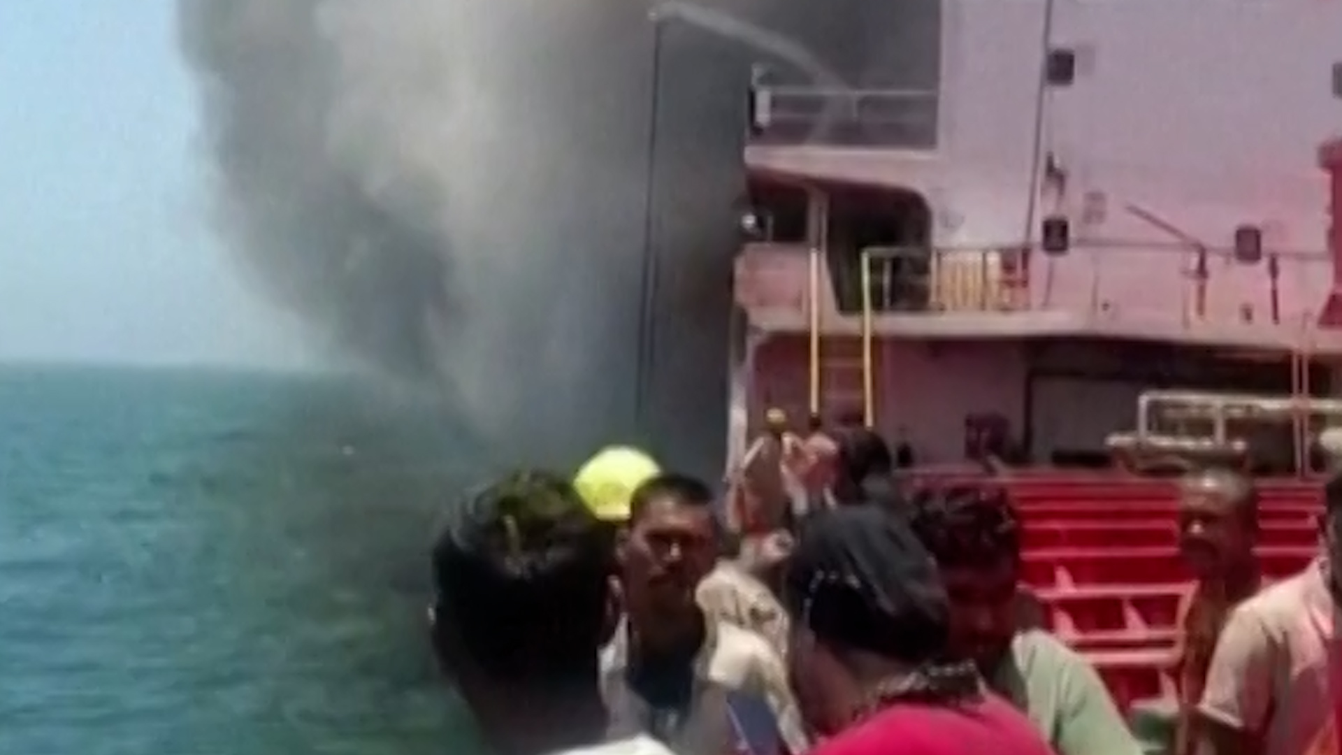 Video thumbnail for Indian crew rescued after attack on oil tanker off Oman
