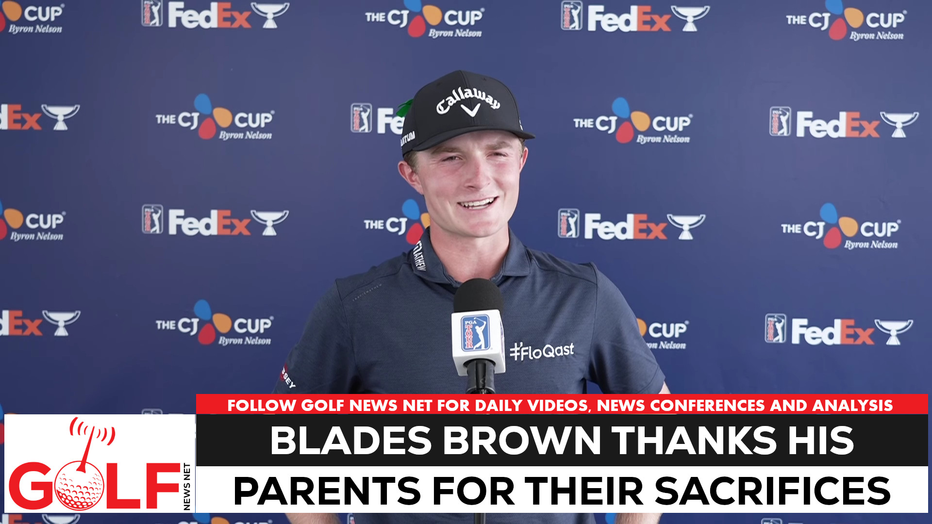Video thumbnail for Blades Brown thanks his parents for their sacrifice for his PGA Tour dream