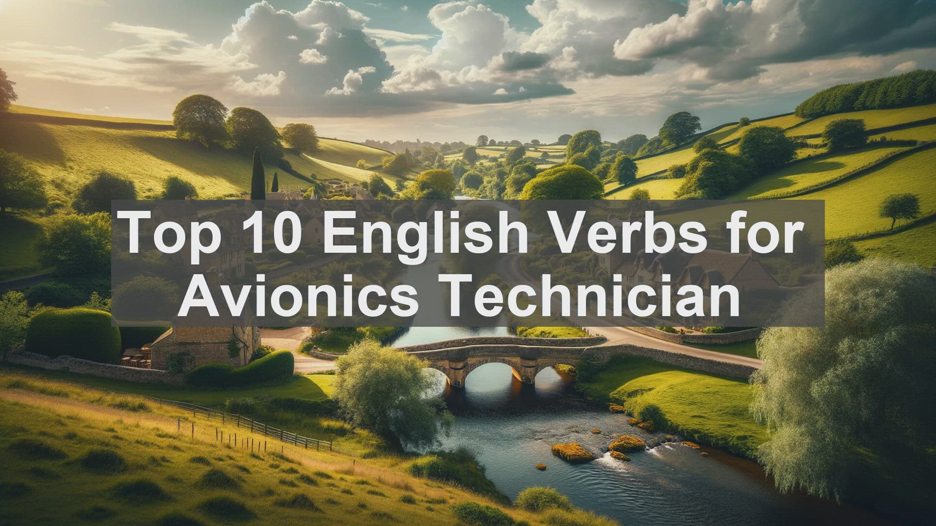'Video thumbnail for Top 10 English Verbs for Avionics Technician'