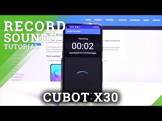 Video thumbnail for How to Record Sounds on CUBOT X30 – Enable Voice Recorder