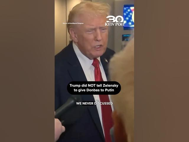 Video thumbnail for Did Trump force Ukraine to give up Donbas?