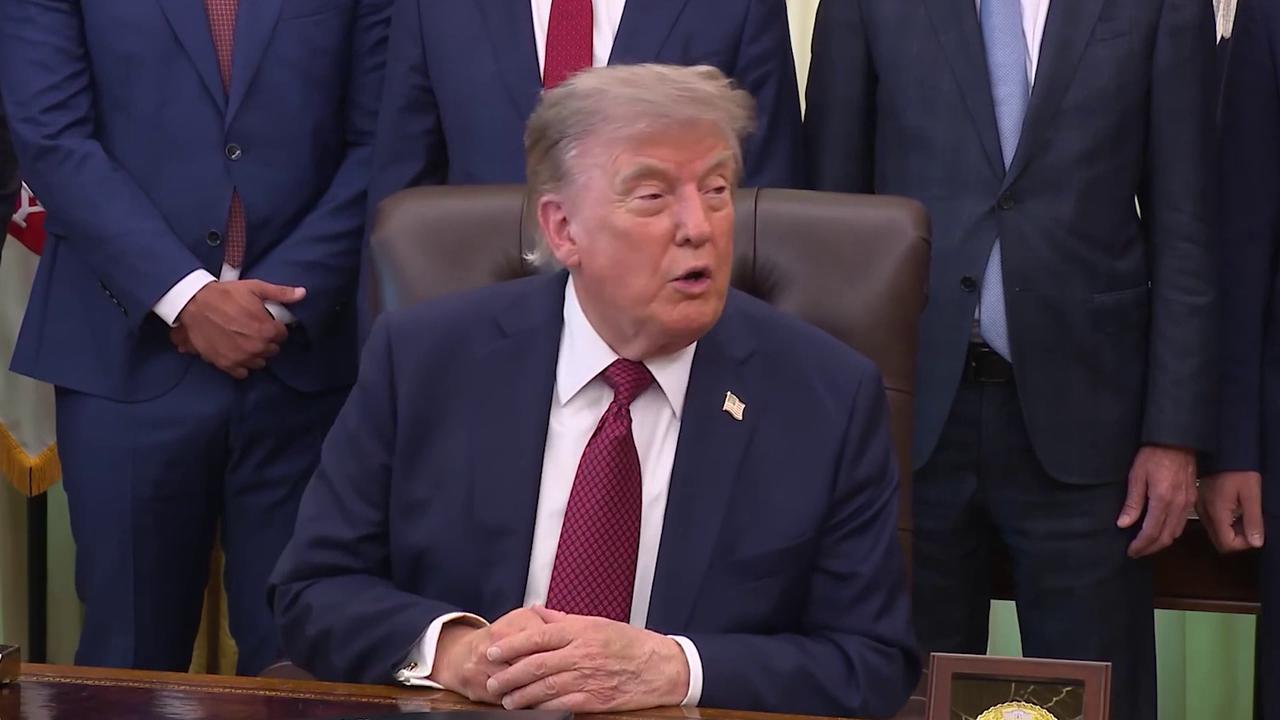 Video thumbnail for "D.C.: Trump says Iran "more serious" in talks".