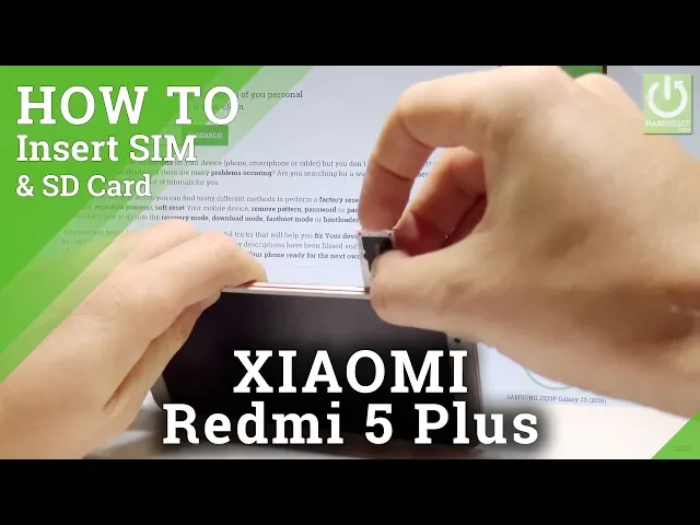 Video thumbnail for How to Insert SIM and SD in Xiaomi Redmi 5 Plus - SIM & SD Slot
