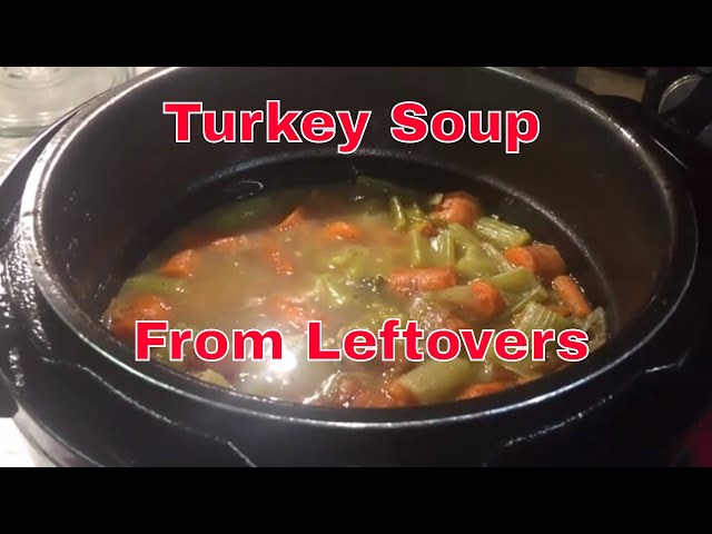 Video thumbnail for Make Turkey Soup From Leftovers (My Favorite Turkey Soup Recipe)