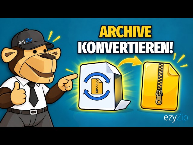 Video thumbnail for Archivdateien online kostenlos konvertieren | Keine Softwareinstallation erforderlich