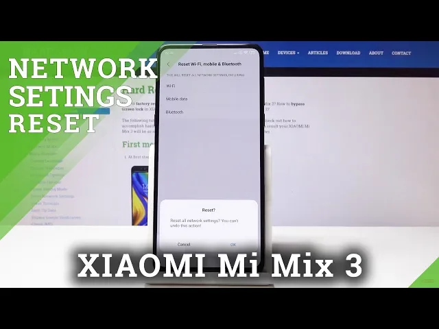 Video thumbnail for How to Reset Network Settings in XIAOMI Mi Mix 3 - Format Network Configuration
