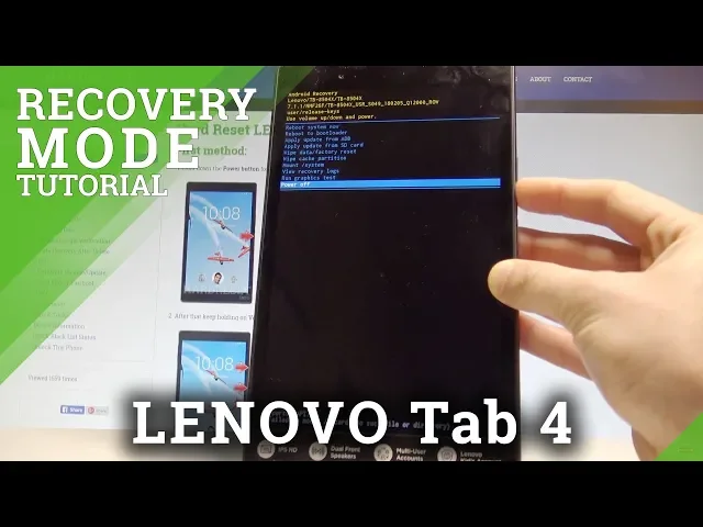 Video thumbnail for How to Enter Recovery Mode on LENOVO Tab 4 LTE - Exit Recovery Mode |HardReset.Info