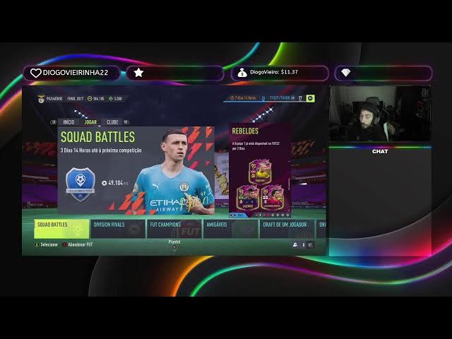 Video thumbnail for FIFA 22  | MEU CLUBE PATAIENSE DO UTIMATE TEAN |VAI AO DRAFT