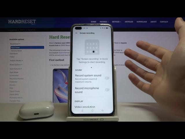 Video thumbnail for How to Switch On / Off Front Camera in Screen Recorder on OPPO Reno4 Z 5G