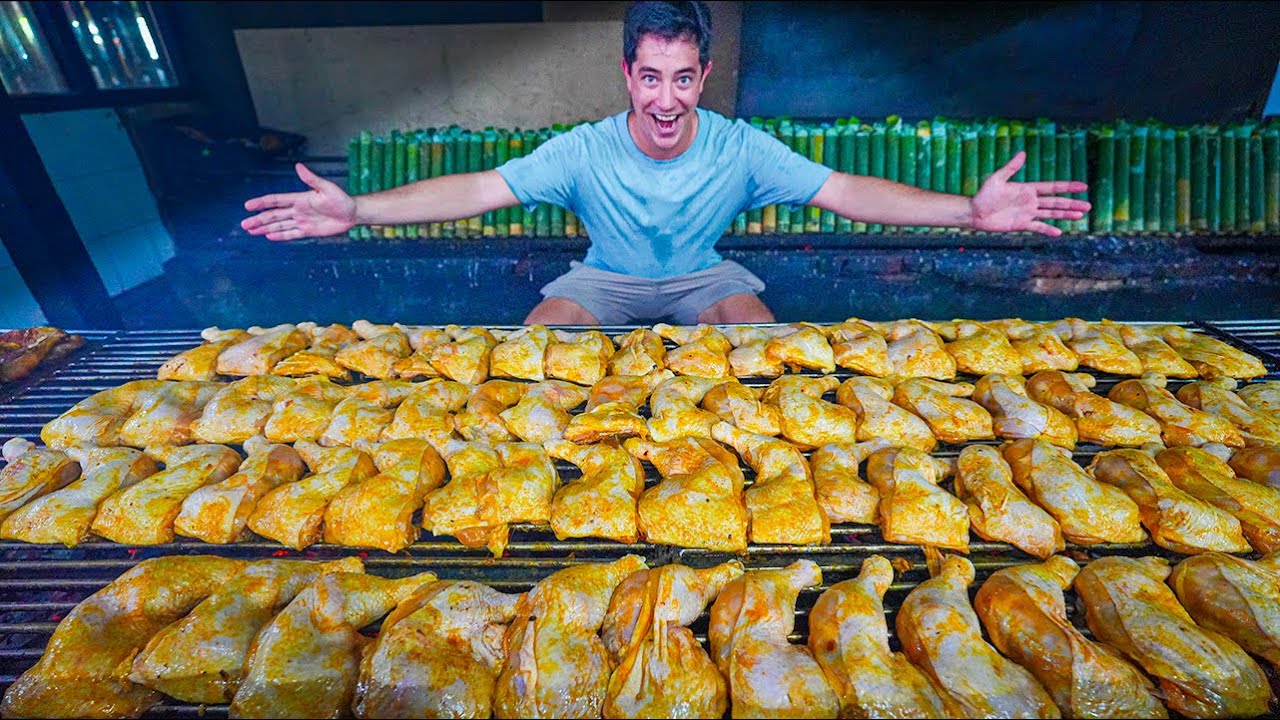 Video thumbnail for Malaysia’s Craziest BBQ Cooking 1000+ Bamboo Sticky Rice & Rendang in Bentong!