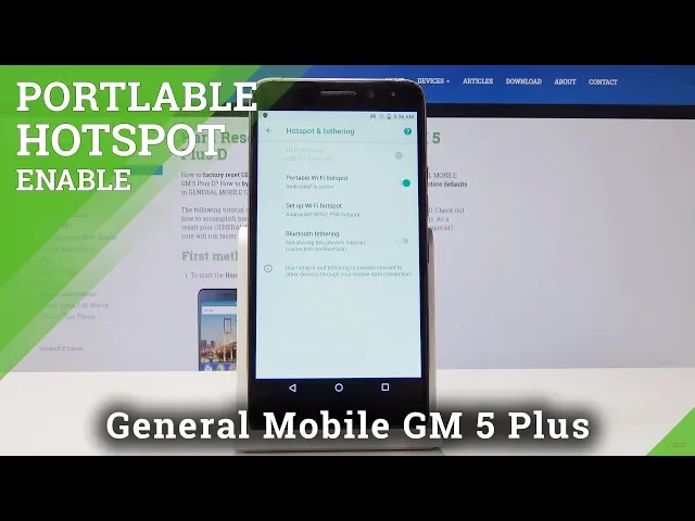 Video thumbnail for Portable Hotspot GENERAL MOBILE GM 5 Plus D - Enable & Share Personal Internet
