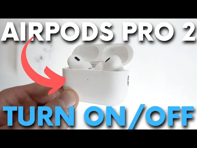 Video thumbnail for How to Turn On & Off AirPods Pro 2 - Power On / Off AirPods Pro 2nd Gen Manually