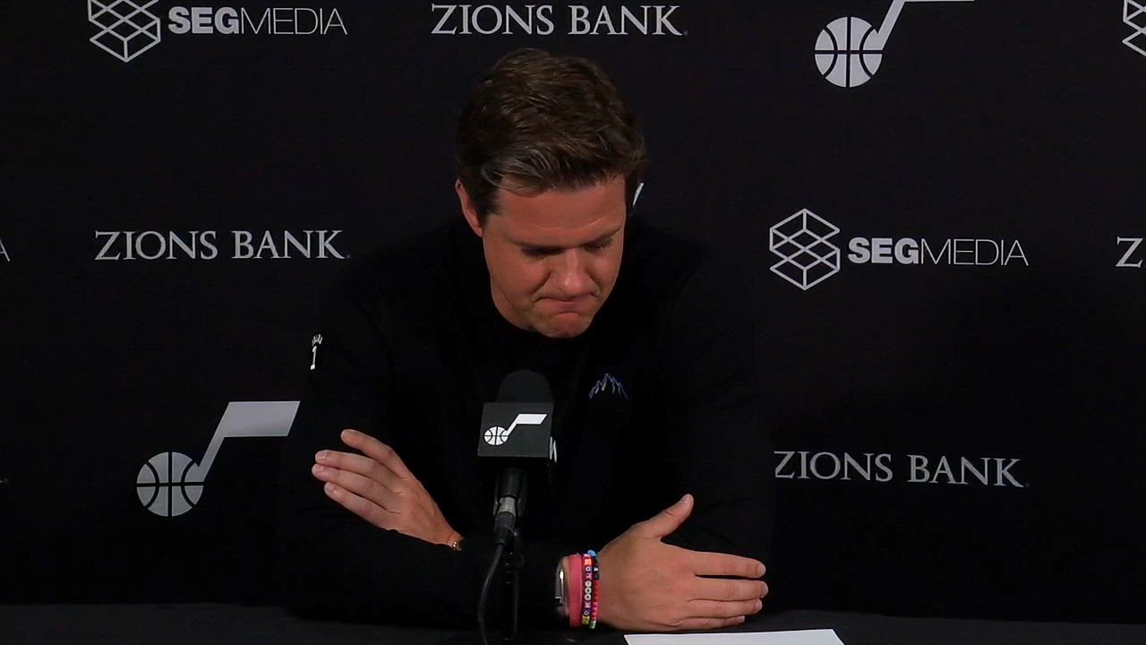 Video thumbnail for Will Hardy Finding Positives in Utah Jazz's Blowout Loss to Golden State