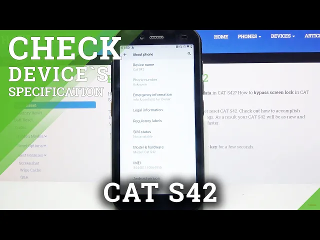 Video thumbnail for How to Check Specifications of Cat S42 - Find Device Info