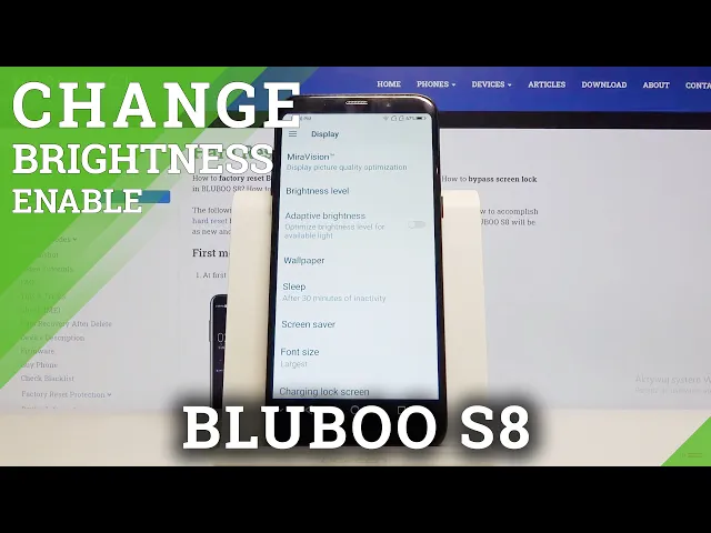 Video thumbnail for How to Set Auto Brightness in BLUBOO S8 – Turn Automatic Brightness