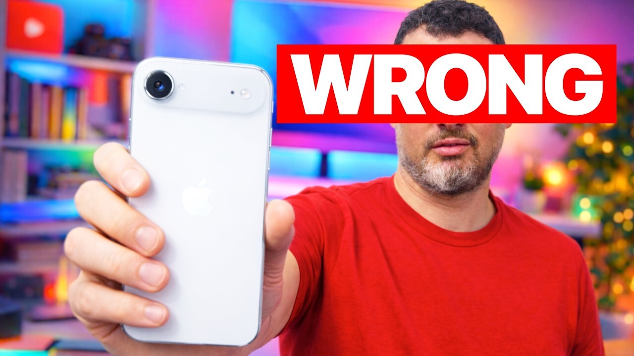 Video thumbnail for I fixed my iPhone Air mistake!