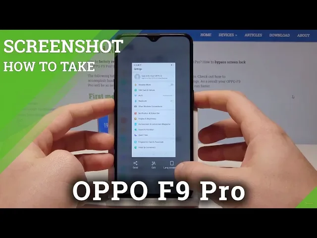 Video thumbnail for How to Take Screenshot OPPO F9 PRO - Save & Edit Screen