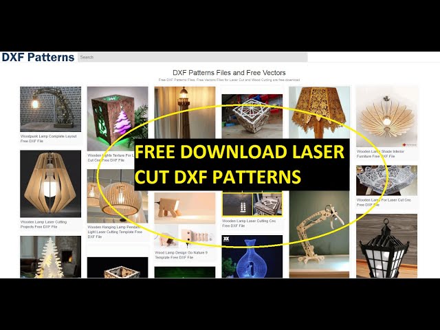 Video thumbnail for Free Download Laser Cut DXF Patterns, 3D Puzzle, Plasma Cutter files From dxfpatterns.com