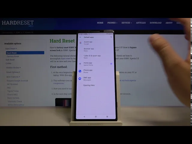 Video thumbnail for How to Change Default Apps in SONY Xperia 1 II – Set Default Apps