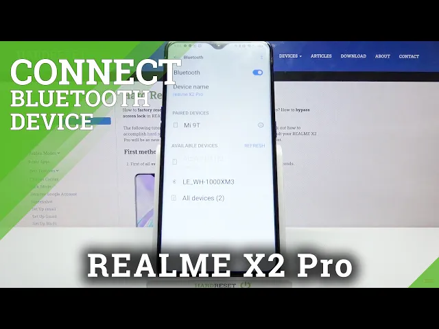 Video thumbnail for Manage Bluetooth Settings / Pair Device Via Bluetooth - REALME X2 Pro
