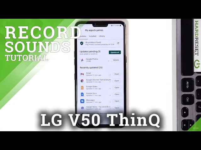 Video thumbnail for How to Record Sounds in LG V50 ThinQ – Find Voice Recorder