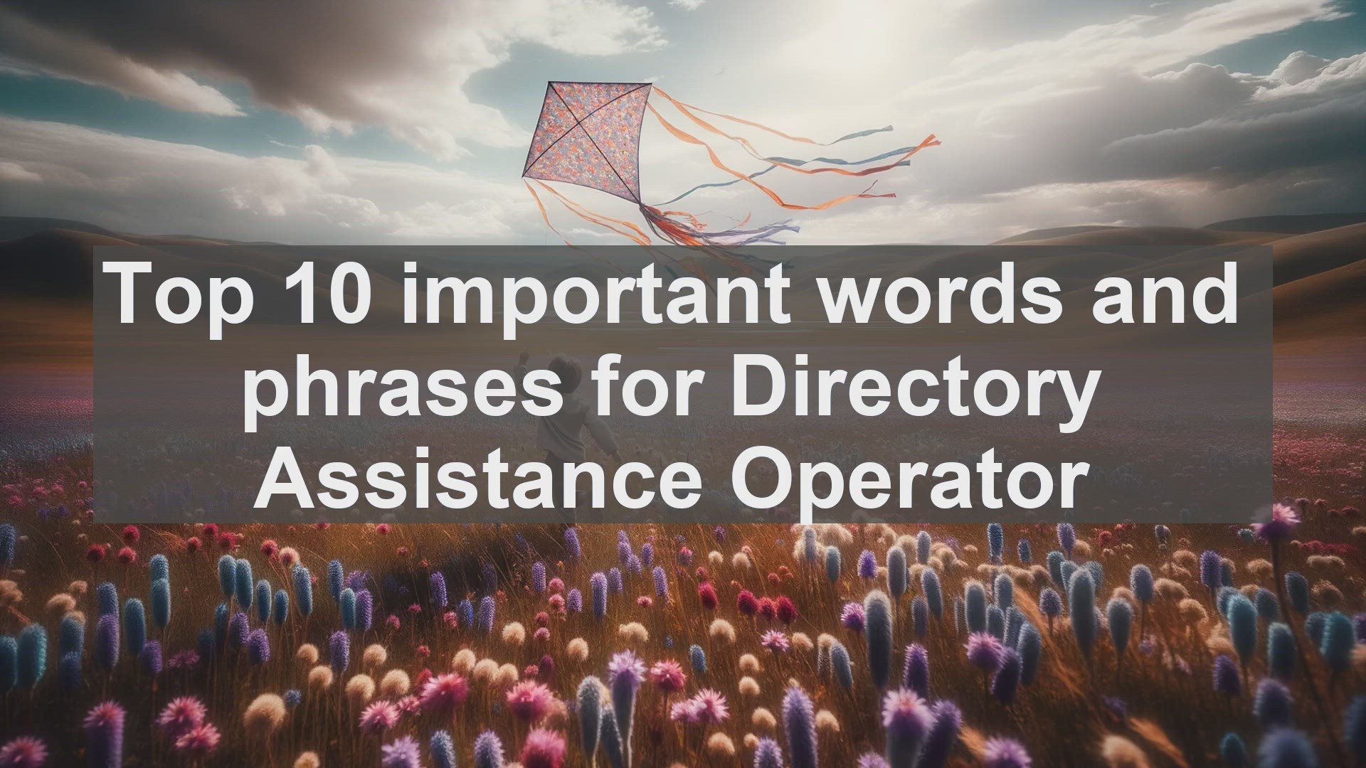 'Video thumbnail for Top 10 important words and phrases for Directory Assistance Operator'