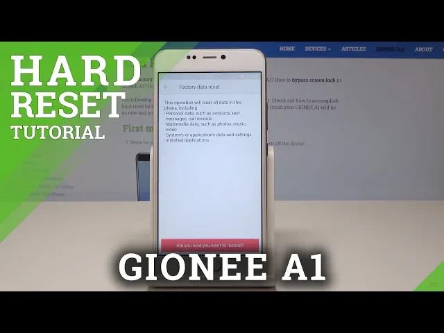 Video thumbnail for Hard Reset GIONEE A1 - Restore Defaults / Wipe Data